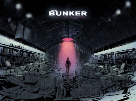 "The Bunker" is among the series published through comiXology Submit. In keeping with Submit's non-exclusivity policy, issues of "The Bunker" is also sold on the book's official website. Art by Joe Infurnani. Image from IGN. 