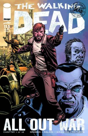 "The Walking Dead" comic book series released its 10th anniversary issue, #115, just in time for the season 4 premiere of the popular TV adaptation. Art by Charlie Adlard. Image from IGN.